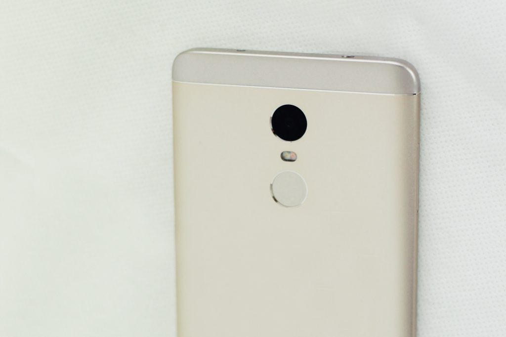 RedMi Note 4 hátlap és kamera