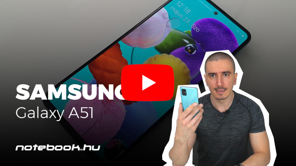 Samsung Galaxy A51 teszt videó