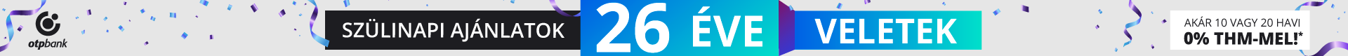 26 évesek lettünk