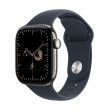 Apple Watch Series 12 GPS + Cellular 42mm Natural Titanium Case with Navy Blue Sport Band - M/L (MJGG4MP/A)