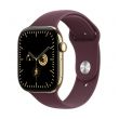 Apple Watch Series 12 GPS + Cellular 42mm Radiant Gold Titanium Case with Burgundy Sport Band - S/M (MJGJ4MP/A)