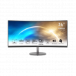 MSI Monitor Business PRO MP341CQ E12 Ívelt 34" QHD 3440x1440 120Hz (9S6-3PB2CT-047) Black