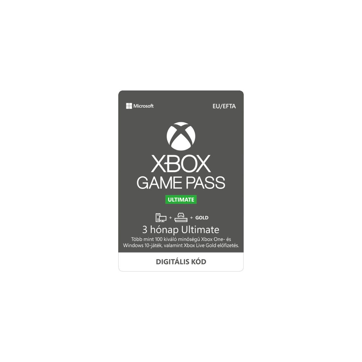 - Xbox Game Pass Ultimate hónapos előfizetés Pc + Xbox + Gold (Letölthető) Konzol, Játékok