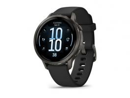 Garmin Venu 4 - 41 mm, Dark Grey, Black silicone band (010-03013-02)