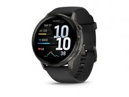 Garmin Venu 4 - 45 mm, Dark Grey, Black silicone band (010-03014-00)