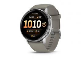 Garmin Venu 4 - 45 mm, Silver, Grey silicone band (010-03014-01)