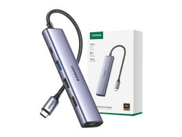 UGREEN CM478 5 az 1-ben adapter, USB-C–HDMI, USB-A 3.0, 2x USB-A 2.0, PD (15495)