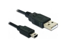 DELOCK kábel USB 2.0-A male to USB mini-B 5 pin male, 1m (DL82273)