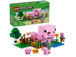 LEGO Minecraft A kismalac háza, állatos gamer-építőjáték gyerekeknek (21268)