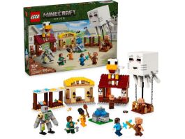 LEGO Minecraft A szellemléghajó és falutámadás, ajándék játék gamereknek, gyermekeknek (21273)