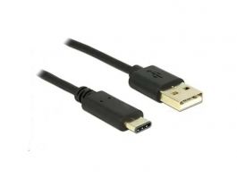 DELOCK USB 2.0 Type-A male to USB 2.0 Type-C male kábel , 0.5m (83326)