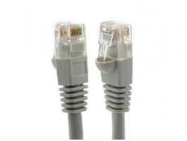 WIRETEK Patch UTP Cat.5E kábel, 1m (WL021BG-1) Szürke