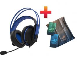 Asus Cerberus V2 PC/PS4 Headset Kék + Asus tornazsák