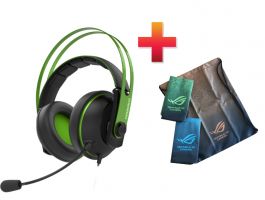 Asus Cerberus V2 PC/PS4 Headset Zöld + Asus tornazsák