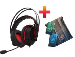 Asus Cerberus V2 PC/PS4 Headset Piros + Asus tornazsák