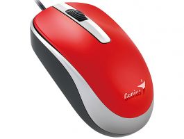 GENIUS DX-120 Vezetékes egér (DX_120_USB_RED) Piros