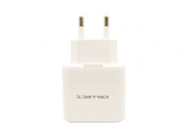 CELLECT 3,1A-os hálózati töltő 2db USB csatlakozással (MTCB-2USB-3.1A)