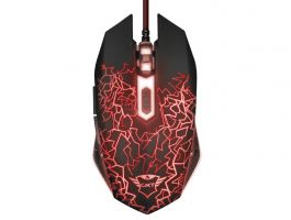 TRUST GXT 105 Izza Illuminated Gaming Egér (21683) fekete