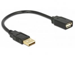 DELOCK USB 2.0 male/female hosszabbító kábel, 15cm (82457)