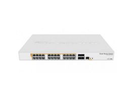 MIKROTIK Switch - CRS328-24P-4S+RM - 24GbitLAN, PoE out (802.3af/at), 4SFP+ RouterOS/SwitchOS L5, Layer 3, Rackmountable