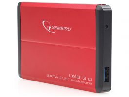 Gembird 2.5" SATA HDD/SSD USB3.0 külső ház (EE2-U3S-2-R) piros