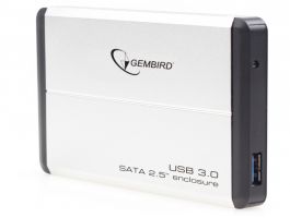 Gembird 2.5" SATA HDD/SSD USB3.0 külső ház (EE2-U3S-2-S) ezüst