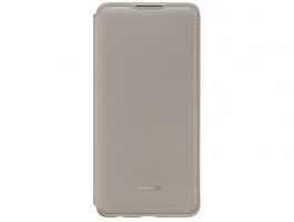 Huawei P30 gyári wallet tok (51992858) khaki