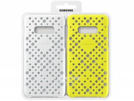 Samsung Galaxy S10e Pattern cover Fehér/Sárga