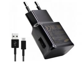 Samsung 15W-os hálózati töltő USB Type-C kábellel (OSAM-EP-TA20EBEC) Fekete