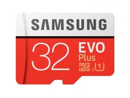 Samsung EVO Plus 32GB MicroSDHC CLASS 10 UHS-I U1 Memóriakártya + Adapter (OSAM-MB-MC32GA-EU)