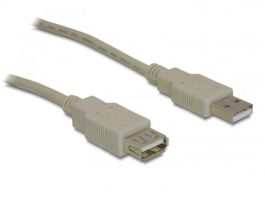 DELOCK USB 2.0 hosszabbító kábel, 1.8m (82239)