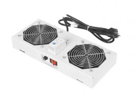 LEGRAND Evoline tetőventilátor+termosztát készlet 2 ventilátoros fali szekrényhez (EC2VW)