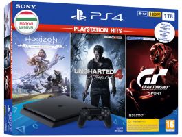 PS4 Slim 1TB + 3 játék PlayStation Hits (PS719318804)