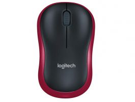Logitech M185 vezeték nélküli egér (910-002237) Piros