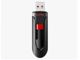 SanDisk Cruzer GLIDE USB2.0 pendrive, 64GB (SDCZ60-064G-B35) Fekete/Piros