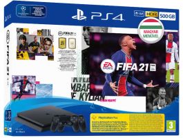 Sony PlayStation 4 Slim 500GB (PS4 Slim 500GB) + FIFA 21 + DualShock 4 Controller Játékkonzol