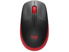 Logitech M190 Vezeték Nélküli Optikai Egér (910-005908) Piros