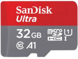 Sandisk MicroSD Ultra 32GB Memóriakártya 120MB/s A1 Class10 UHS-I