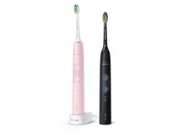 Philips Sonicare ProtectiveClean Series 4500 HX6830/35 szónikus elektromos fogkefe dupla szett, rózsaszín és fekete