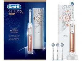Oral-B Genius X Rose Gold elektromos fogkefe Sensitive fejjel - Luxe edition (10PO010249)