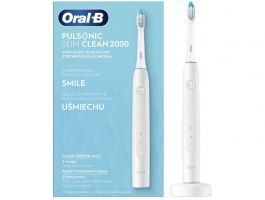 Oral-B Pulsonic Slim Clean 2000 elektromos fogkefe, fehér (10PO010293)