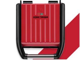 George Foreman Steel Red grill - Small 25030-56
