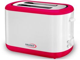 Hauser T-222R kenyérpirító, piros