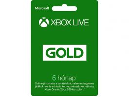 Xbox Live Gold 6 hónapos előfizetés (S3T-00005)