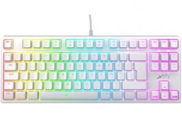 Xtrfy K4 TKL RGB USB Angol Mechanikus Gaming Billentyűzet (1208) Fehér