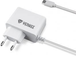 YENKEE YAC 2027WH USB Type-C toltő, 2A (30018435) fehér