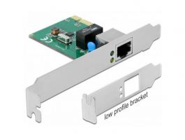 DELOCK PCI-E x1 Vezetékes hálózati Adapter, 1x Gigabit LAN RTL8111