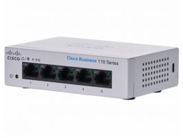 Cisco CBS110 unmanaged 5-portos gigabit switch (CBS110-5T-D-EU) szürke