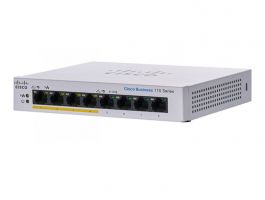 Cisco CBS110 unmanaged 8-portos gigabit switch (CBS110-8PP-D-EU) szürke