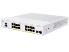 Cisco CBS350-16P-2G-EU 16 Portos Rackbe Szerelhető Gigabit Ethernet Switch